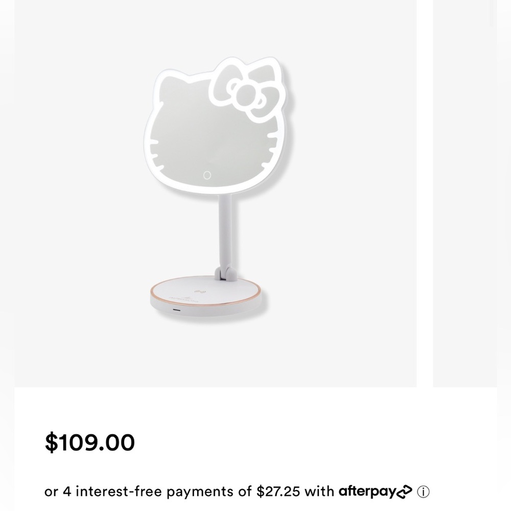 Hello Kitty Rechargeable LED Makeup Mirror